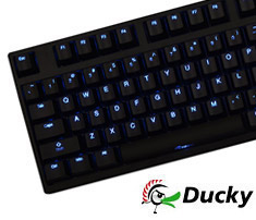Ducky Zero Blue LED Mechanical Keyboard Cherry Red Ducky Zero Blue LED Mechanical Keyboard Cherry Red