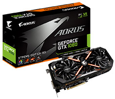 Gigabyte AORUS GeForce GTX 1080 Xtreme Edition 8GB Gigabyte AORUS GeForce GTX 1080 Xtreme Edition 8GB