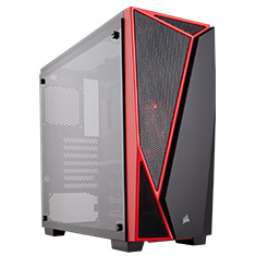 Corsair Carbide Series SPEC-04 Tempered Glass Case Black Red