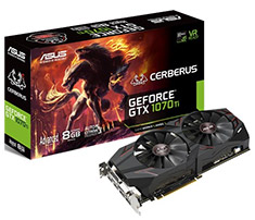 [中古] CERBERUS-GTX1070TI-A8G [PCIExp 8GB] Buy ASUS Cerberus GeForce GTX 1070 Ti Advanced Edition 8GB