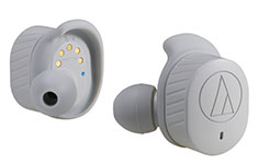 Audio-Technica ATH-SPORT7TW Bluetooth In-Ear Headphones Grey