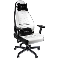 noblechairs ICON PU Leather Gaming Chair Black White