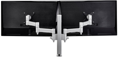 Atdec AWMS-2-4640 Dual Arm Mount with 400mm Post & Bolt Fixing