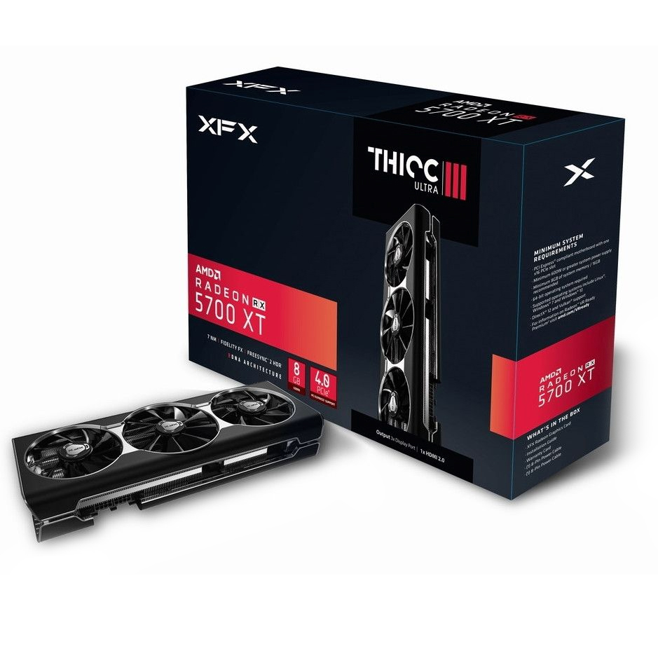 XFX Radeon™ RX 5700 XT THICC III Ultra Buy XFX Radeon RX 5700 XT THICC III Ultra 8GB [RX-57XT8TBD8