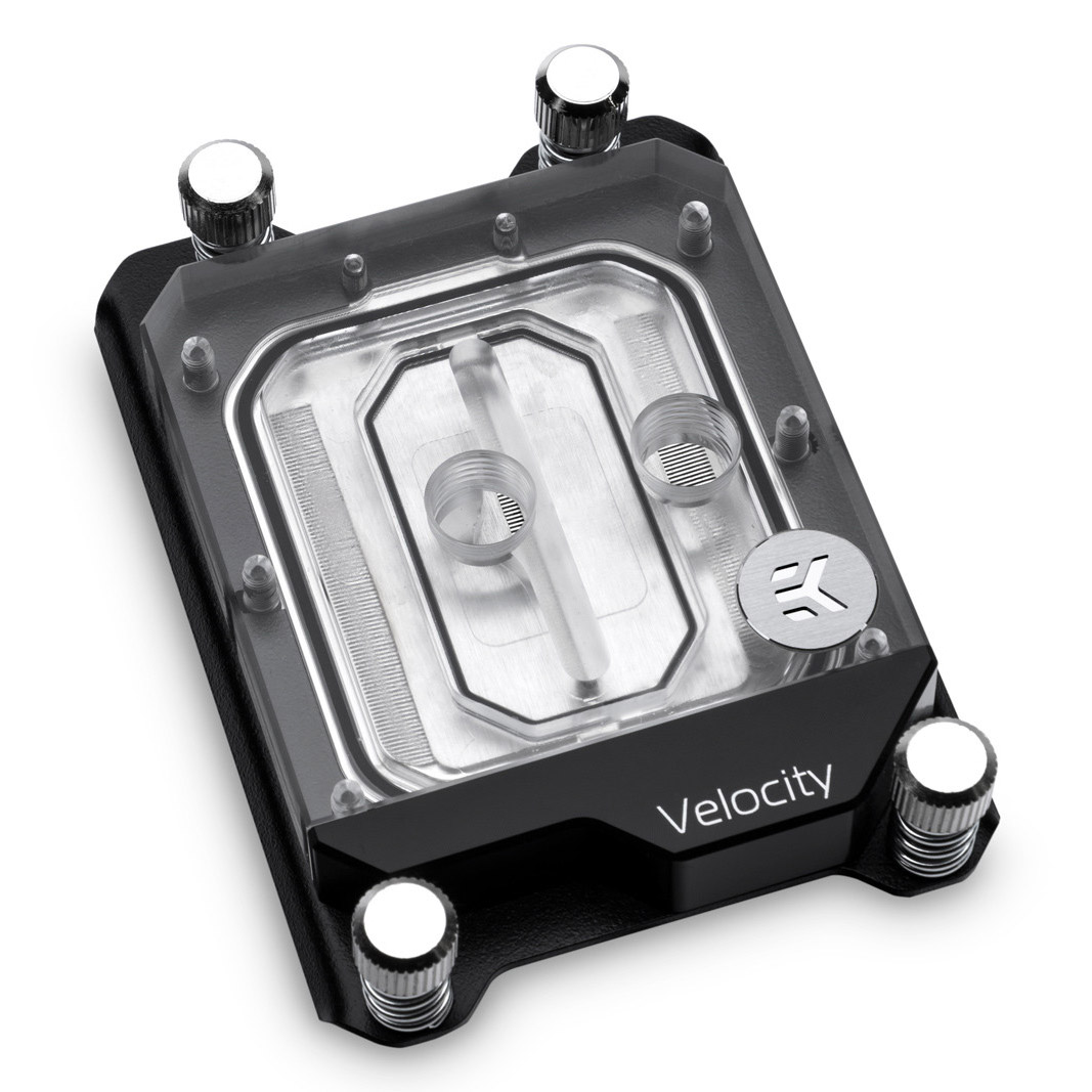 Buy EK Velocity sTR4 D-RGB CPU Block Nickel Plexi [3831109810286] | PC ...