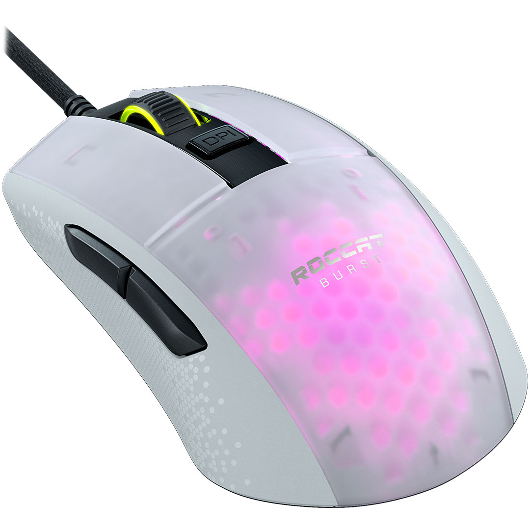 roccat burst pro white extreme lightweight optical pro gaming mouse