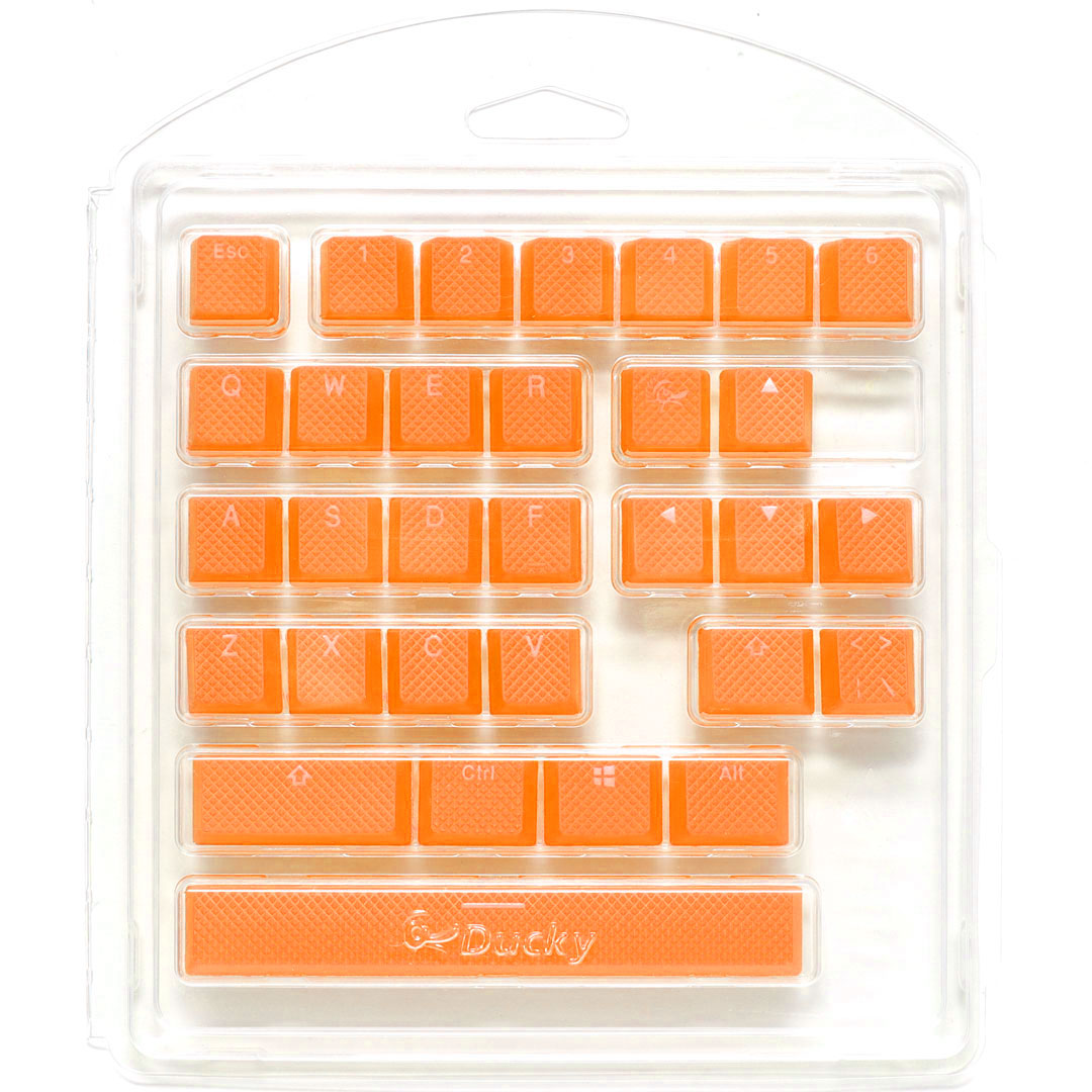 Buy Ducky Rubber Keycap Set Orange [DKSA31USRDYNNO1] PC Case Gear Australia