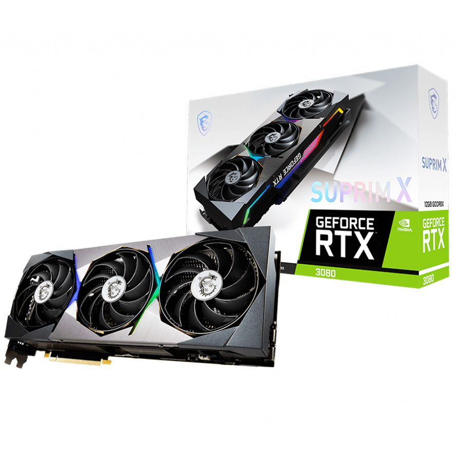 Buy MSI GeForce RTX 3080 Suprim X LHR 12GB [RTX3080SUPRIMX12GLHR