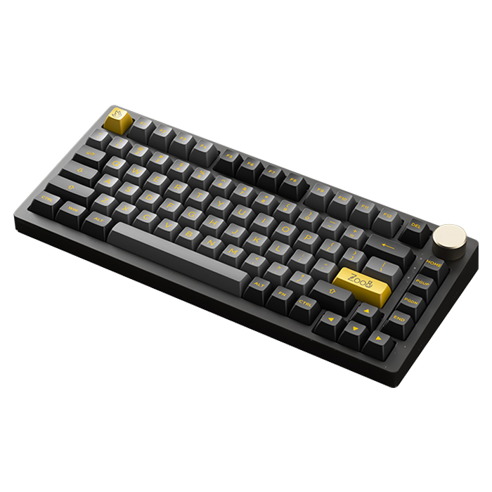 Buy Akko PC75B Plus Black/Gold Wireless RGB Hot-Swap Crystal
