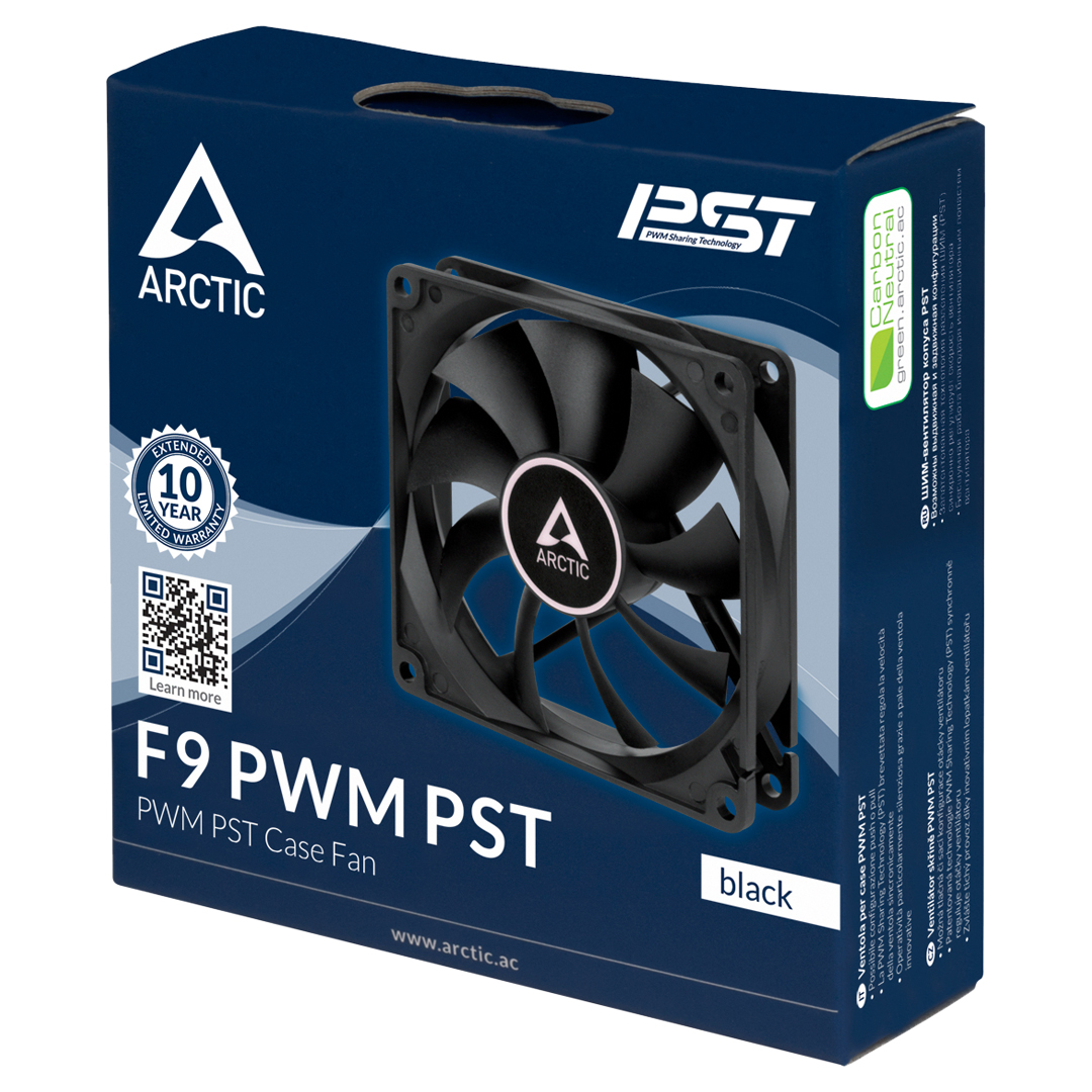 Buy Arctic F9 PWM 92mm PST Fan Black [ACFAN00214A] PC Case Gear Australia