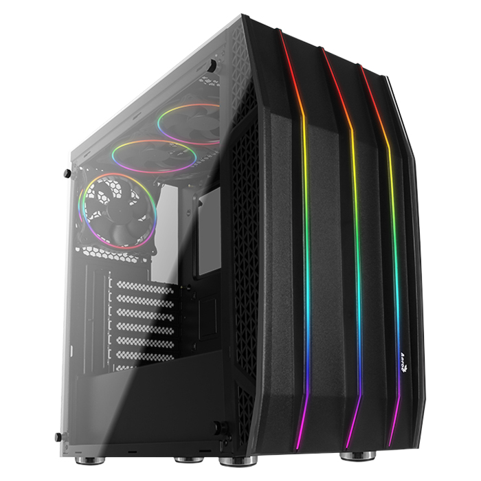 Buy Aerocool Klaw RGB Tempered Glass Case [AERKLAWGBKV1] PC Case