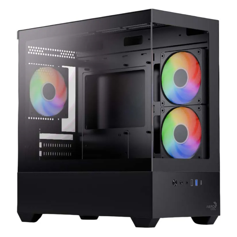 Aerocool P300D TG Mini Tower Case with 750W PSU Black