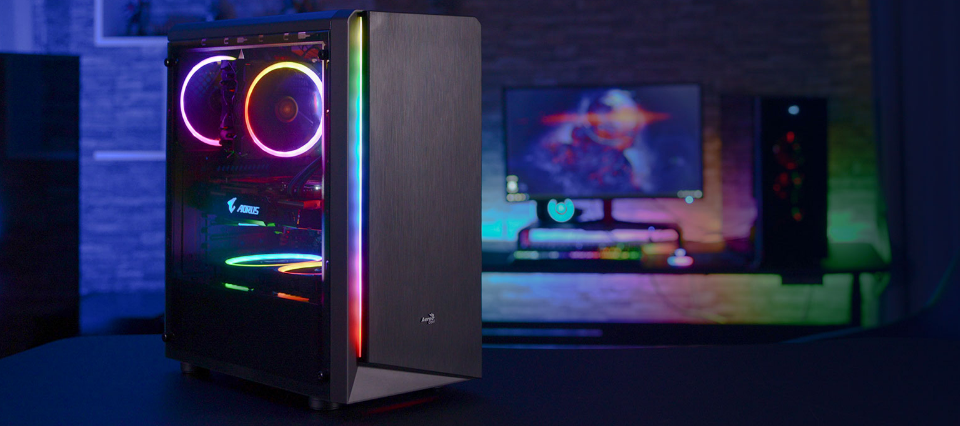 Buy Aerocool Rift RGB Case [AER-RIFT-BG] | PC Case Gear Australia