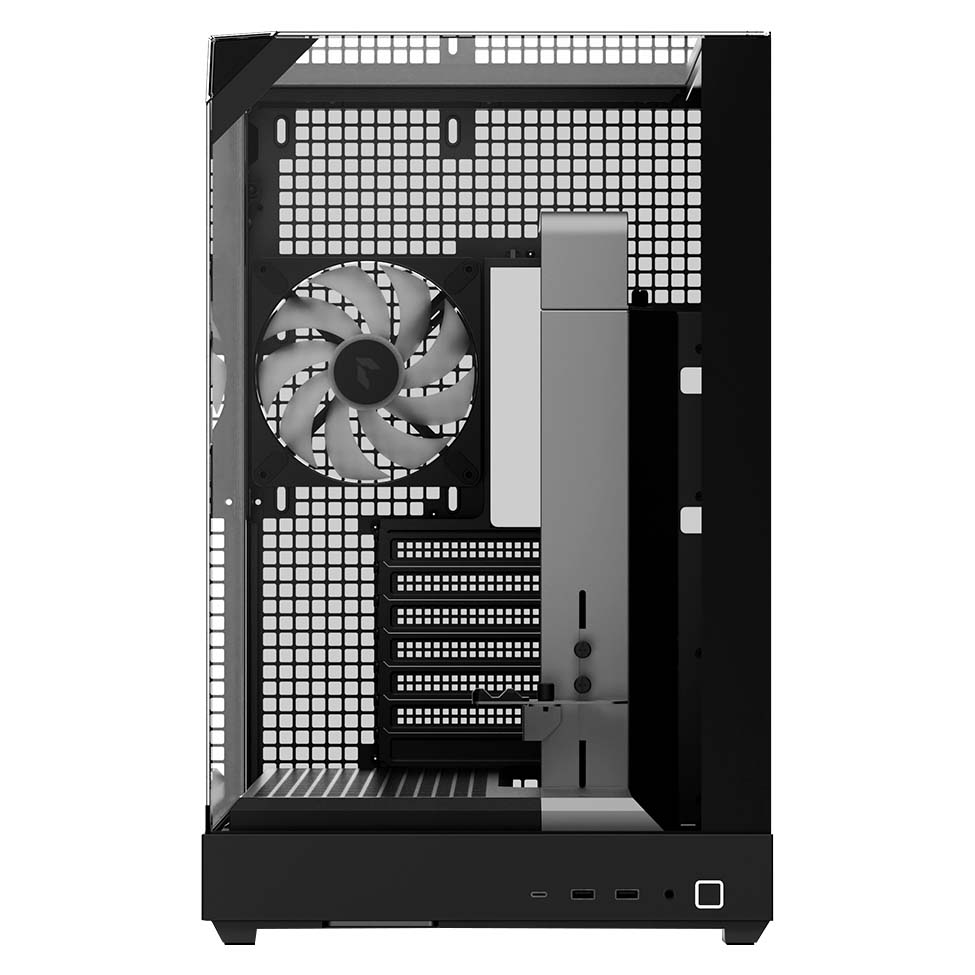 Buy APNX V2 Glass Panoramic Mid Tower Case Black [APNX-V2-BK] | PC Case ...