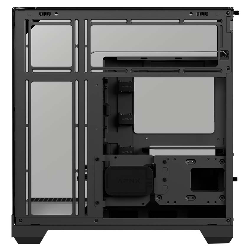 Buy APNX V2 Glass Panoramic Mid Tower Case Black [APNX-V2-BK] | PC Case ...
