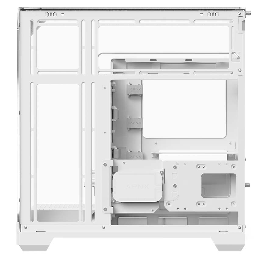 Buy APNX V2 Glass Panoramic Mid Tower Case White [APNX-V2-WH] | PC Case ...