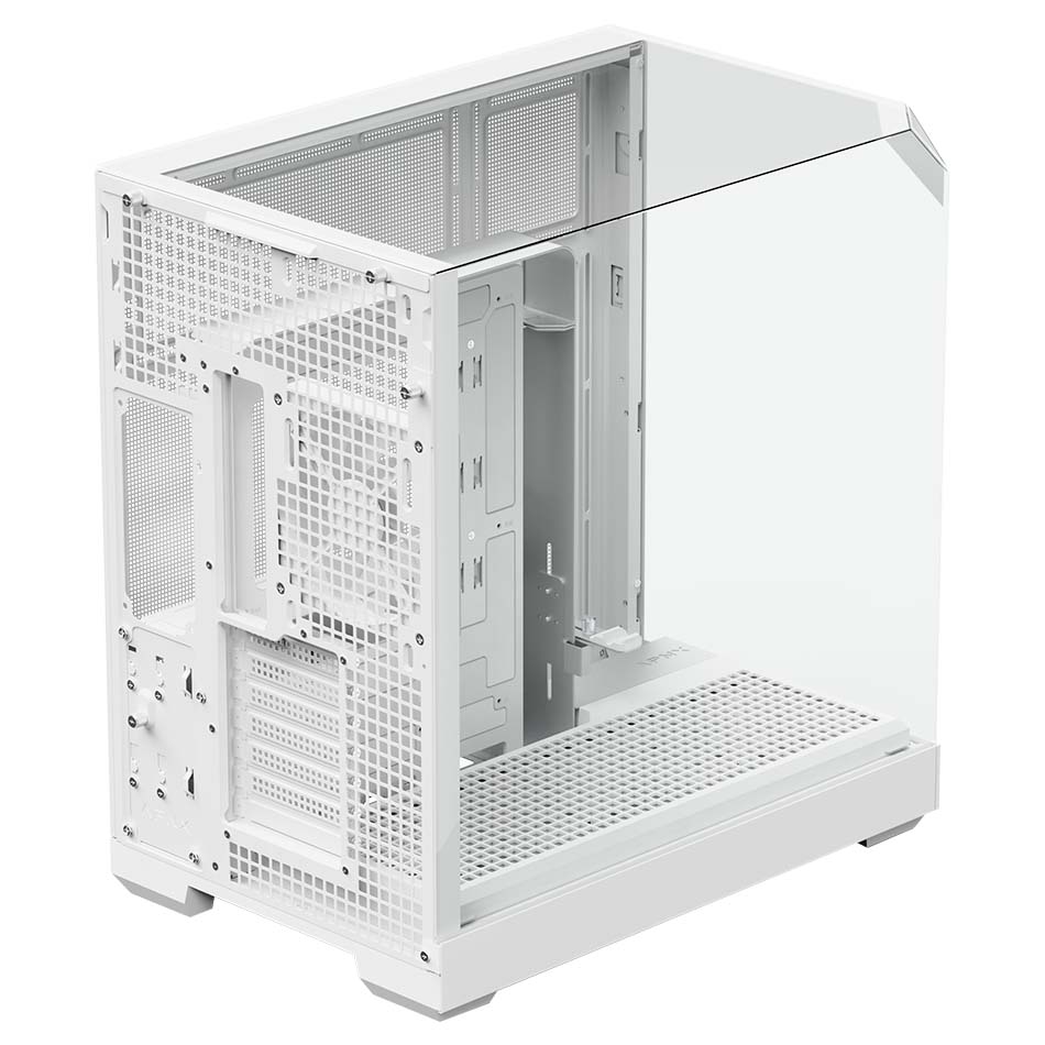 Buy APNX V2 Glass Panoramic Mid Tower Case White [APNX-V2-WH] | PC Case ...