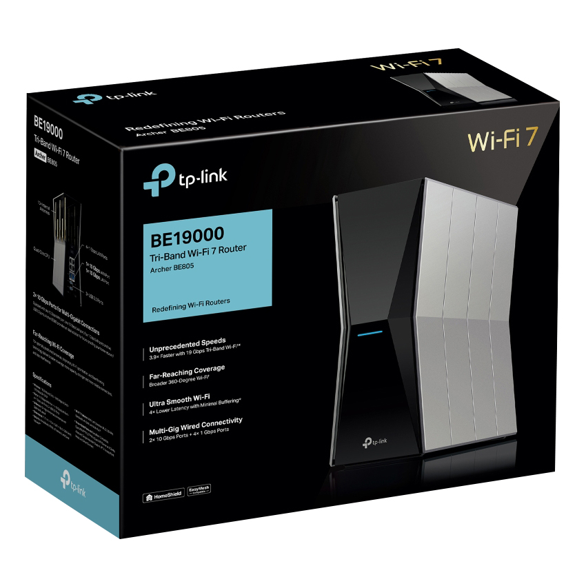 【めりやす】TP-Link Archer BE805 BE19000 Archer BE805 | BE19000 Tri-Band Wi-Fi 7 Router | TP-Link