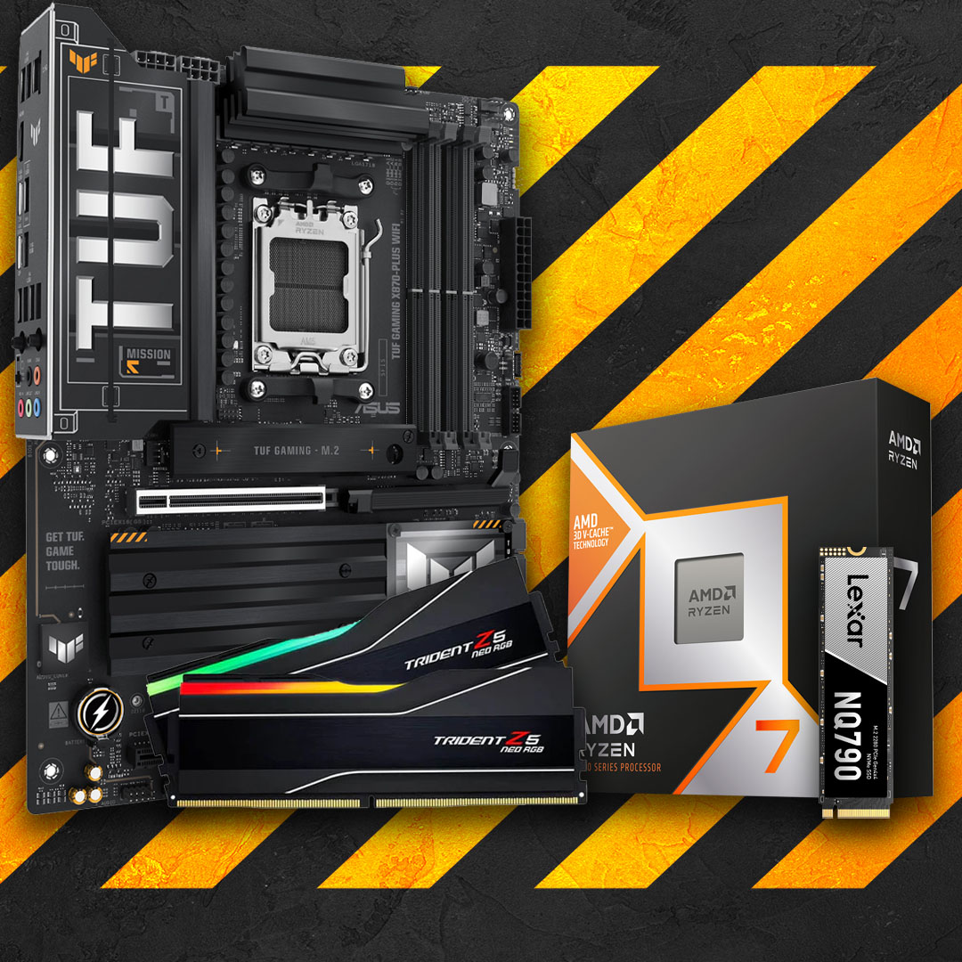 ASUS TUF R7 9800X3D 32GB 2TB Performance Bundle | PC Case Gear