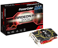 Buy PowerColor Radeon R9 270X OC 2GB [AXR9-270X-2GBD5-DHEOC] | PC Case ...