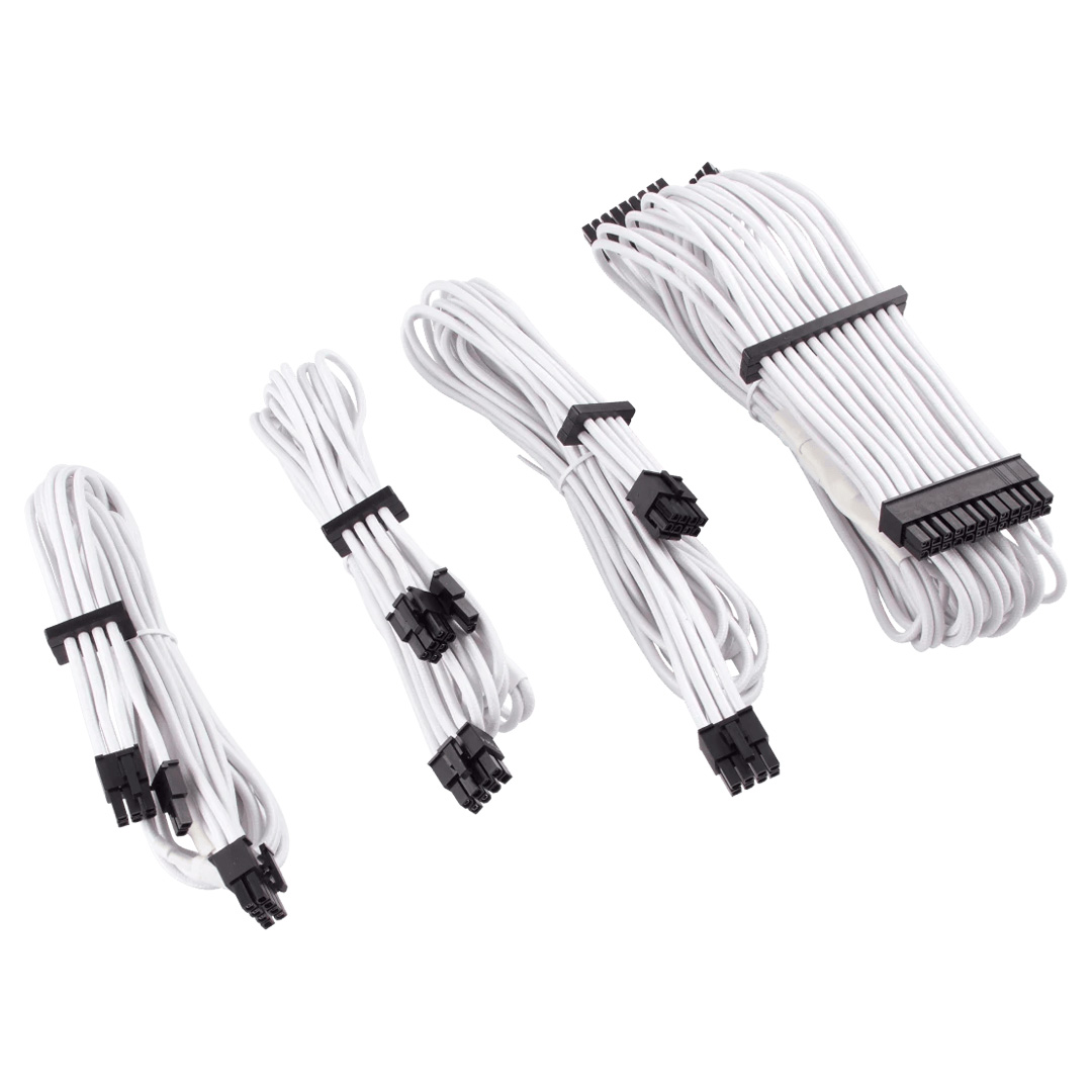 Buy Corsair Premium Sleeved PSU Cables Starter Kit White [CP