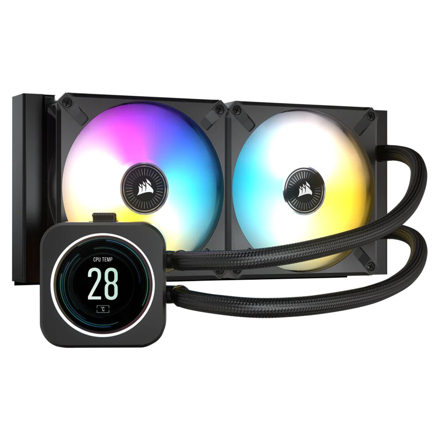 Corsair iCUE H100i Elite 240mm LCD Display AIO CPU Cooler