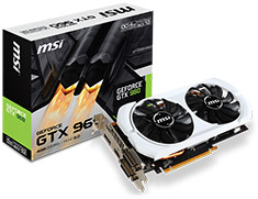 Carte Graphique MSI GeForce GTX 960 4GD5T OC 4Go - Occasion