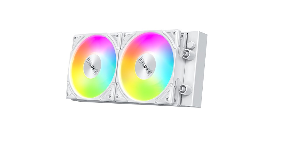 Montech hyperflow argb 240 | bela 240mm aio vodno hlajenje | 3100rpm črpalka 2x120mm argb pwm | procesorski hladilnik 4 Montech hyperflow argb 240 120 mm argb ventilatorji metal pro 12