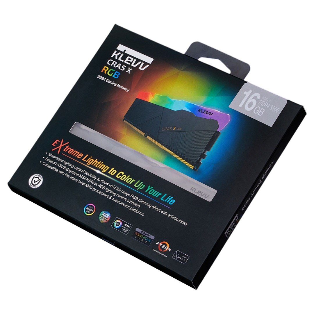 Buy Klevv Cras X RGB 16GB (2x 8GB) 3200MHz CL16 DDR4 Black