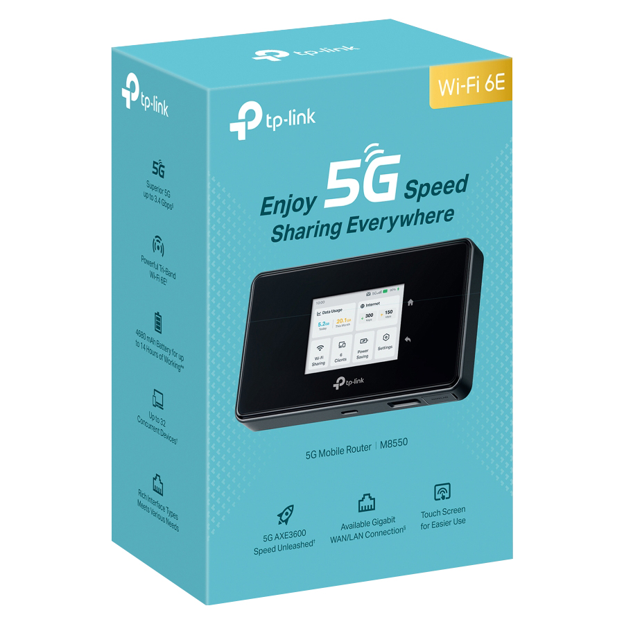Buy TP-Link M8550 5G AXE3600 Wi-Fi Router [M8550] | PC Case Gear