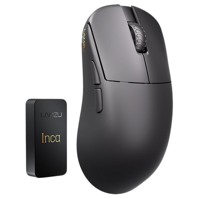 LAMZU Inca BLACK 8Kレシーバー付 Lamzu Inca ワイヤレスマウス BLACK LAMZU INCA 8Kレシーバー