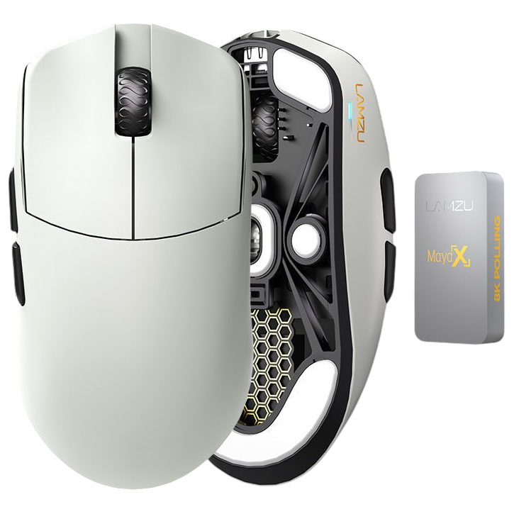 Lamzu Maya X Cloud Gray 美品 LAMZU MAYA Gaming Mouse (4K Compatible)