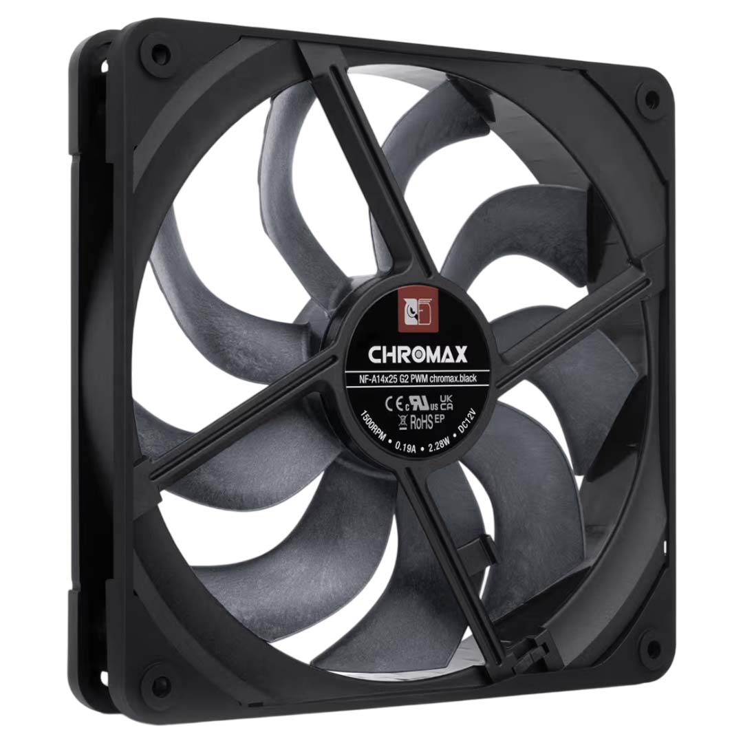 Buy Noctua NF-A14x25 G2 PWM Chromax Fan Black [NF-A14X25-G2-PWM-CH