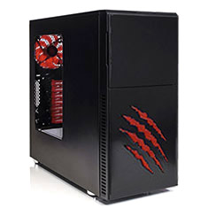 Buy Nanoxia Claw Red Case [NX-CLAWCASER] | PC Case Gear Australia
