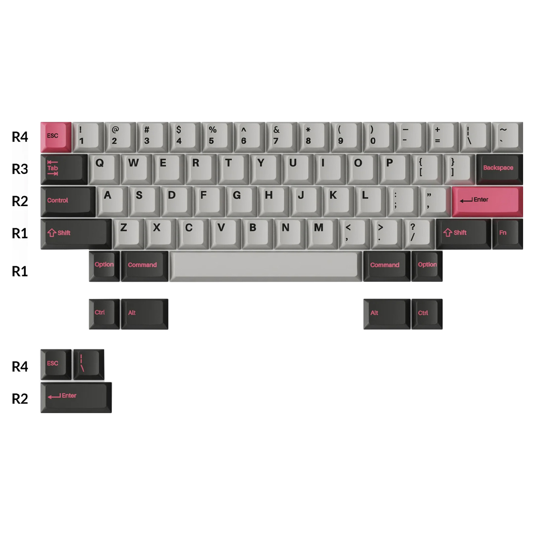 Buy Keychron Cherry Profile DoubleShot PBT Keycaps Dolch Pink [PBT15