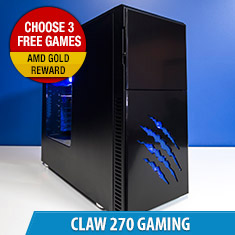 Buy PCCG Blueclaw 270 Gaming System [PCCG-BLCLW270W7] | PC Case Gear ...