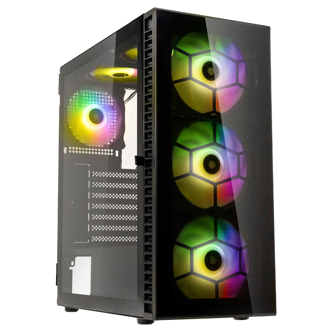 Kolink Observatory HF ARGB Glass Case Black with 650W Bronze PSU