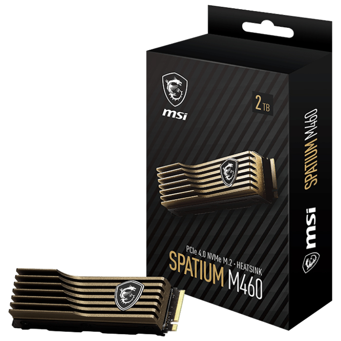 Buy MSI Spatium M460 PCIe 4.0 NVMe M.2 SSD 2TB with Heatsink
