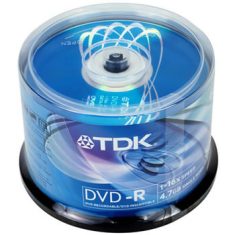 Buy TDK DVD-R x16 - Spindle of 50 [TD-YK110100680] | PC Case Gear Australia