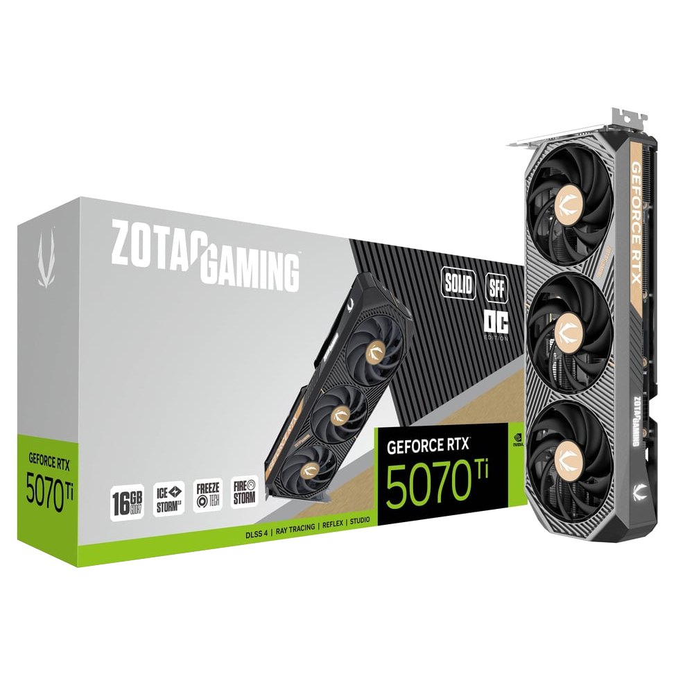 ZOTAC Gaming GeForce RTX 5070 Ti Solid SFF OC GDDR7 16GB