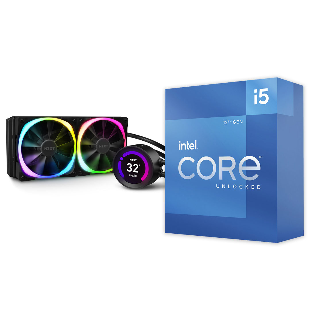Intel x NZXT 12600K Kraken Bundle PC Case Gear