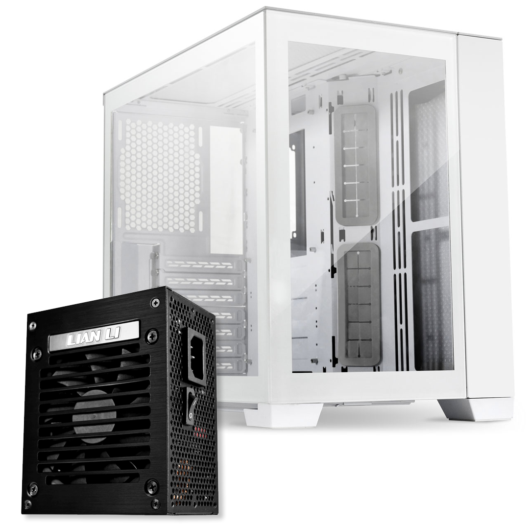 Lian Li PC-O11 Dynamic Mini 750W Builders Bundle Snow White PC