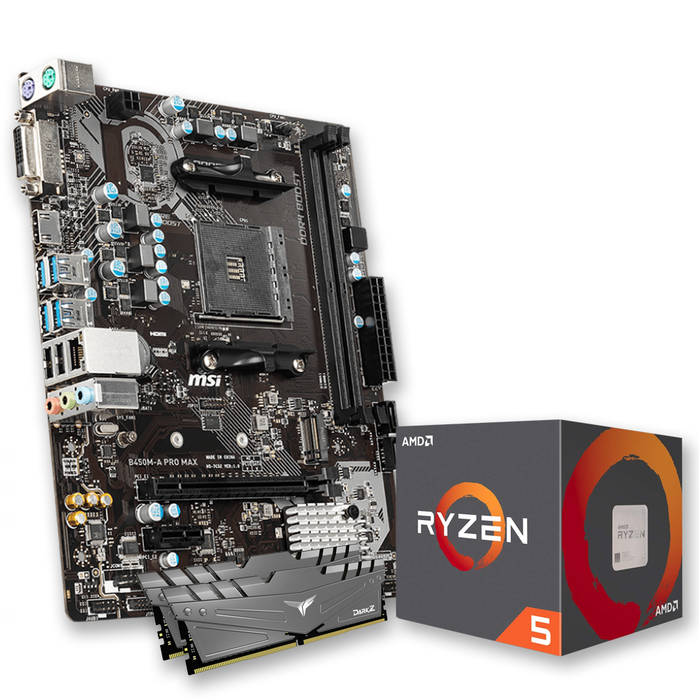 Msi B450m Ryzen 3600 And Motherboard Bundle MSI Pro 3600 Starter