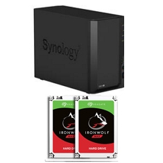 Synology DiskStation DS218+ with 2x Seagate Ironwolf 8TB Bundle