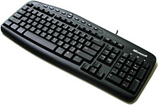 Buy Microsoft PS/2 Wired Keyboard 500 [JUB-00005-MS] | PC Case Gear ...