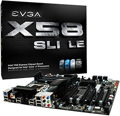 Buy EVGA X58 SLI LE Motherboard [21E-X58LE] PC Case Gear