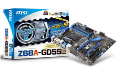 Buy MSI Z68A-GD55 G3 Motherboard [Z68A-GD55G3] PC Case Gear